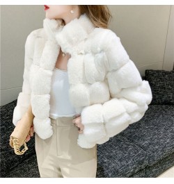 French Fashion Women's Short Coat Mink Fur-like Warm Ladies Loose Wild Rex Rabbit Fur Winter Casual Coat Wome $64.18 - Jacket...