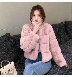 French Fashion Women's Short Coat Mink Fur-like Warm Ladies Loose Wild Rex Rabbit Fur Winter Casual Coat Wome $64.18 - Jacket...