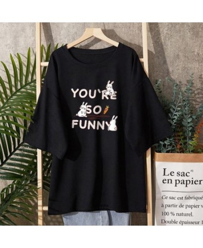 Plus Size 6XL 150KG Summer Short Sleeve T Shirt Funny Print Lady T-shirts Top T Shirt Ladies Womens Female Tee Big Tops $29.4...