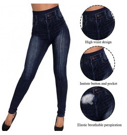 Women Jeans High Waist Pockets Button Seamless Leggings Skinny Pencil Pants Jeans 2022 джинсы женские модные $23.65 - Jeans