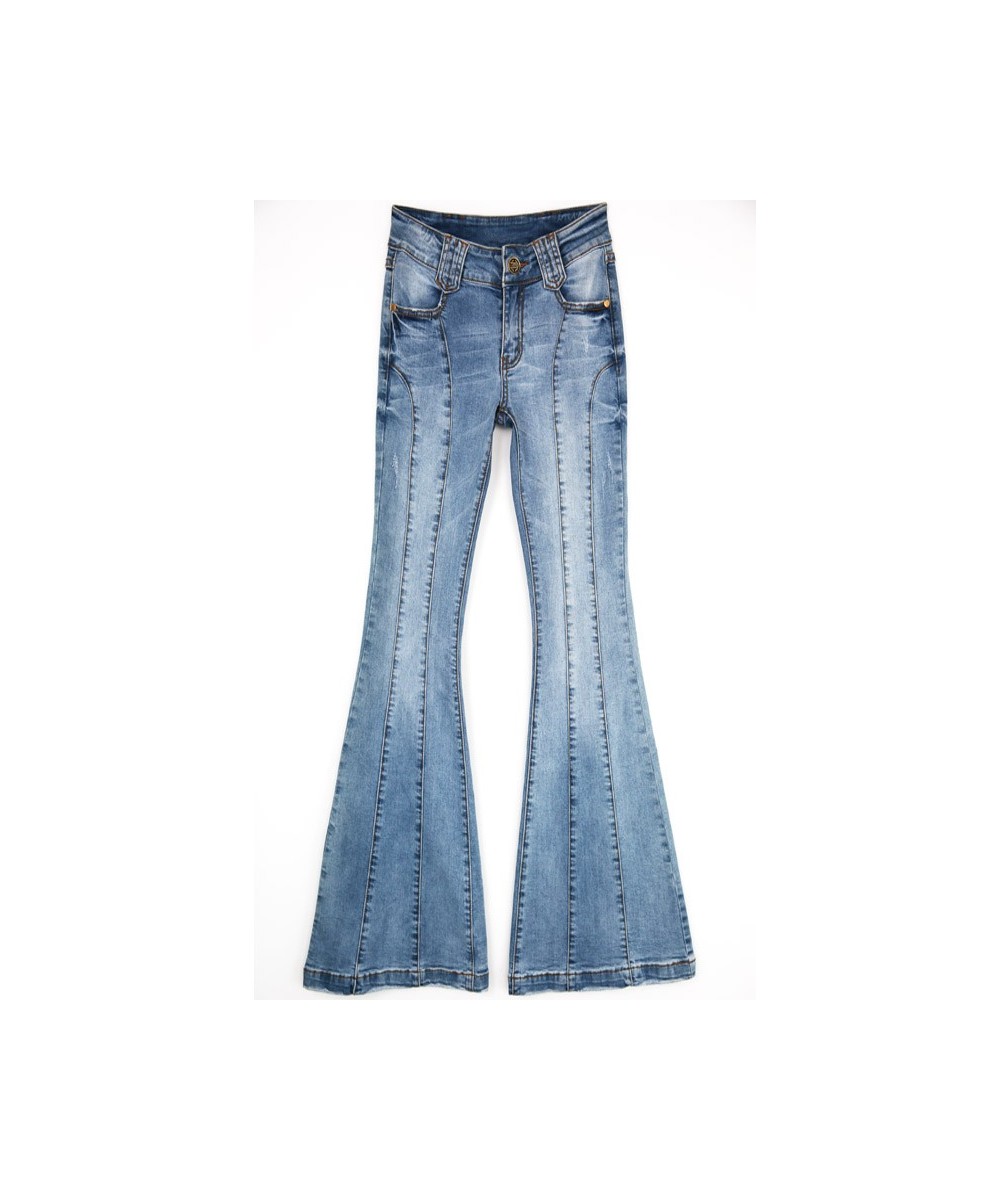 Stretching Flare Jeans Women Long Stretching Bell-Bottoms Jeans for Girls Trousers for Women Jeans $67.11 - Jeans