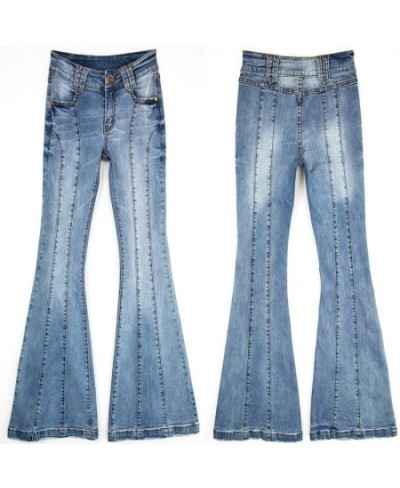 Stretching Flare Jeans Women Long Stretching Bell-Bottoms Jeans for Girls Trousers for Women Jeans $67.11 - Jeans