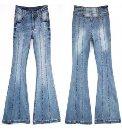 Stretching Flare Jeans Women Long Stretching Bell-Bottoms Jeans for Girls Trousers for Women Jeans $67.11 - Jeans