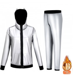 Silver Ion Coating Sauna Sweat Suits Women Weight Loss Fitness Gym Exercise Hooded Jacket Pants Full Body Suits Tracksuit $45...