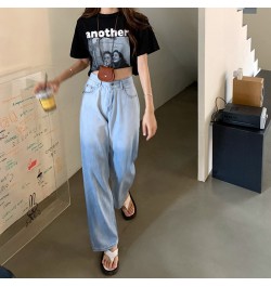 Spring Summer Woman's Loose Gradient Color Denim Harem Pants Lovely Female Jeans $52.16 - Jeans