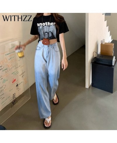 Spring Summer Woman's Loose Gradient Color Denim Harem Pants Lovely Female Jeans $52.16 - Jeans