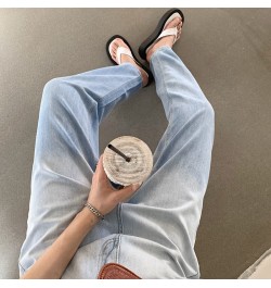 Spring Summer Woman's Loose Gradient Color Denim Harem Pants Lovely Female Jeans $52.16 - Jeans