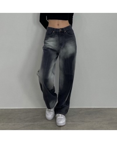 Black High Waisted Jeans Women American Style Vintage Baggy Y2k Streetwear Summer Ins Korean Fashion Wide Leg Denim Trousers ...