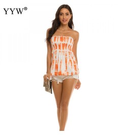 2022 New Strapless Backless Print Tank Vests Tops Sexy Women Party Club Wear Summer Women Sexy Off-Shoulder Tube Tops $25.80 ...