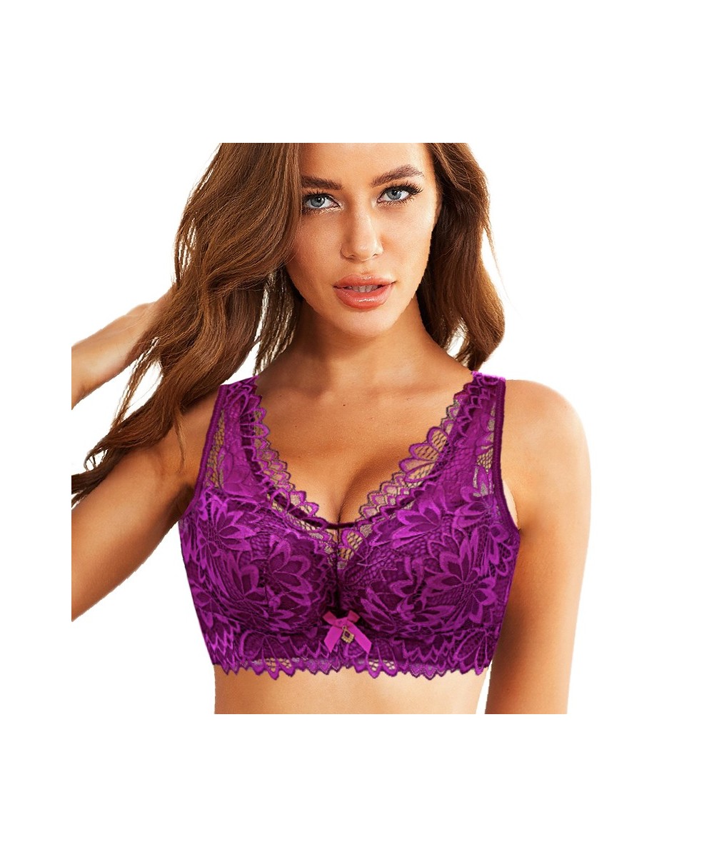 Sexy Bra Lace Women's Bra Push Up Underwear Women Lingerie Confortable Bras Embroidery Thin Bralette Female B C D Cup $23.10 ...