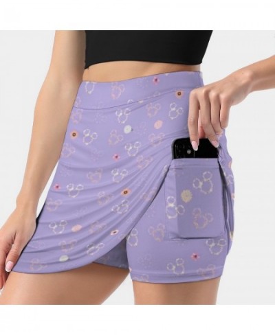 Flower And Garden Women's skirt Sport Skort Skirt With Pocket Fashion Korean Style Skirt 4Xl Skirts Mickey Ears Walt World $4...