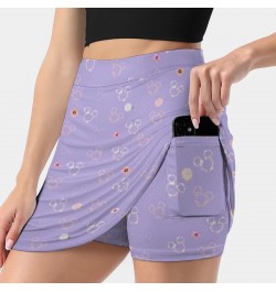 Flower And Garden Women's skirt Sport Skort Skirt With Pocket Fashion Korean Style Skirt 4Xl Skirts Mickey Ears Walt World $4...