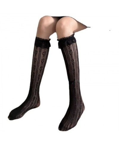 Women Lolita White Lace Calf Socks JK Sexy Stockings $20.36 - Underwear