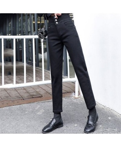 Casual High Waist Ankle-Length Pencil Jeans Elegant Womens Denim Pants Spring Fall Slim Vaqueros Korean Fashion Pantalones $3...