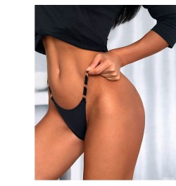 Women Sexy Thongs G-string Ice Silk Metal V Underwear Women's Gym Panties Hip Lift Lingerie Briefs Half Buttocks Girls $13.23...