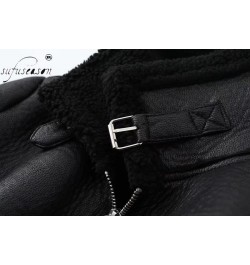 Short Fur Coat Heavy Cropped Faux Leather Women's Padded Blackn Fake Fur Jacket Furry Coats for Woman Winter 2022 ZA Fashion ...