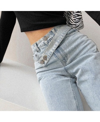 Woman Loose Boyfriends Jeans 2023 Harem Pants Vintage Washed High Waist Jeans Mom Casual Fashionable Denim Pants Mujer $58.23...