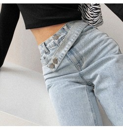 Woman Loose Boyfriends Jeans 2023 Harem Pants Vintage Washed High Waist Jeans Mom Casual Fashionable Denim Pants Mujer $58.23...