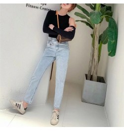 Woman Loose Boyfriends Jeans 2023 Harem Pants Vintage Washed High Waist Jeans Mom Casual Fashionable Denim Pants Mujer $58.23...