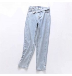 Woman Loose Boyfriends Jeans 2023 Harem Pants Vintage Washed High Waist Jeans Mom Casual Fashionable Denim Pants Mujer $58.23...