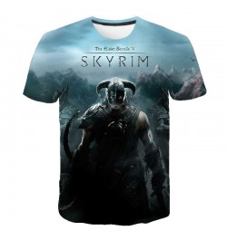 The Elder Scrolls V SKYRIM 3D Print T-shirt Game Men Women Fashion O-Neck Short Sleeve T Shirts Hip Hop Streetwear Tees Tops ...