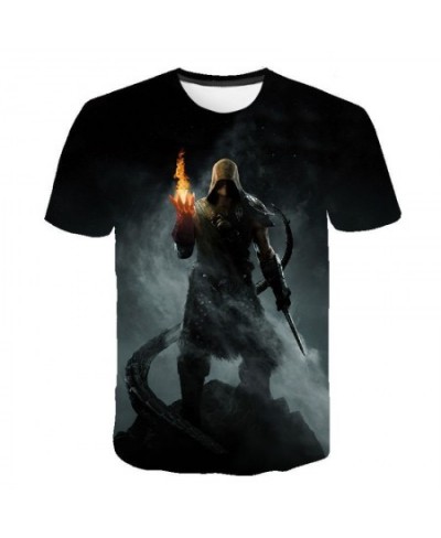 The Elder Scrolls V SKYRIM 3D Print T-shirt Game Men Women Fashion O-Neck Short Sleeve T Shirts Hip Hop Streetwear Tees Tops ...