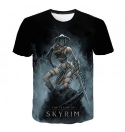 The Elder Scrolls V SKYRIM 3D Print T-shirt Game Men Women Fashion O-Neck Short Sleeve T Shirts Hip Hop Streetwear Tees Tops ...