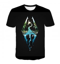 The Elder Scrolls V SKYRIM 3D Print T-shirt Game Men Women Fashion O-Neck Short Sleeve T Shirts Hip Hop Streetwear Tees Tops ...