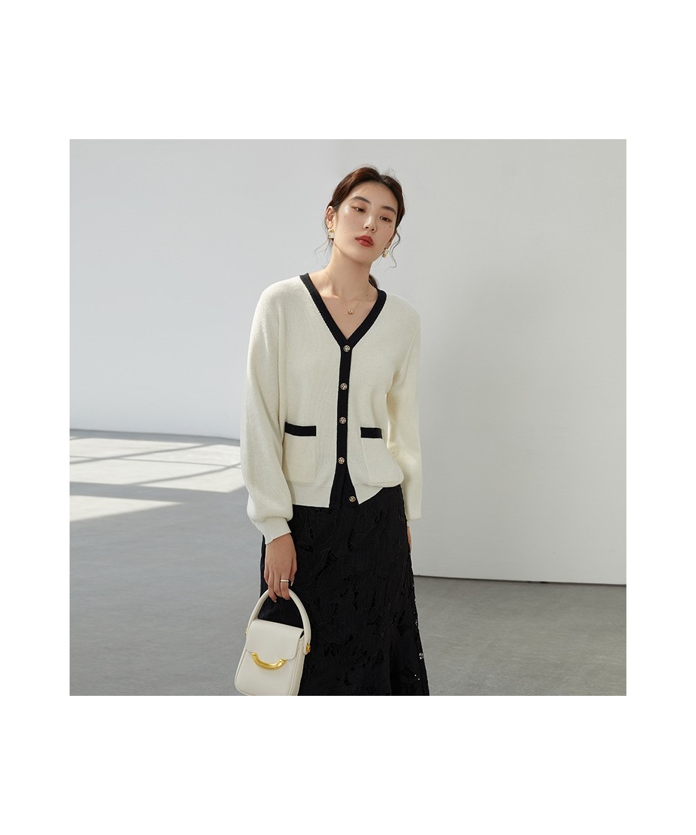 Elegant Celebrity Style Lazy Wind Knitwear Women Early Autumn Ladylike Comfortable Casual Female Sweater Cardigan $84.50 - Sw...