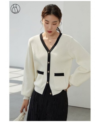 Elegant Celebrity Style Lazy Wind Knitwear Women Early Autumn Ladylike Comfortable Casual Female Sweater Cardigan $84.50 - Sw...