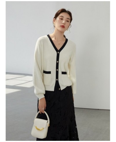 Elegant Celebrity Style Lazy Wind Knitwear Women Early Autumn Ladylike Comfortable Casual Female Sweater Cardigan $84.50 - Sw...