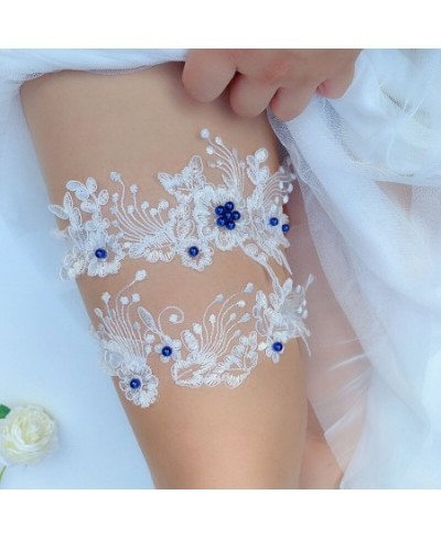 2Pcs Embroidery Flower Sexy Garters Women/Female/Bride Thigh Ring Bridal Lace Leg Ring Loop Wedding Garter Lace Beads $14.88 ...