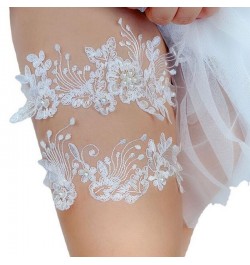 2Pcs Embroidery Flower Sexy Garters Women/Female/Bride Thigh Ring Bridal Lace Leg Ring Loop Wedding Garter Lace Beads $14.88 ...