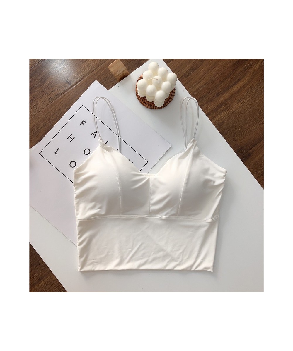 Summer Tops Comfort Tops Underwear Silk Vest Sexy Female White Girls Bras Tube Women Ice Breathable Sexy Black Camisole Crop ...