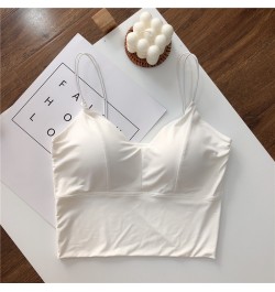 Summer Tops Comfort Tops Underwear Silk Vest Sexy Female White Girls Bras Tube Women Ice Breathable Sexy Black Camisole Crop ...