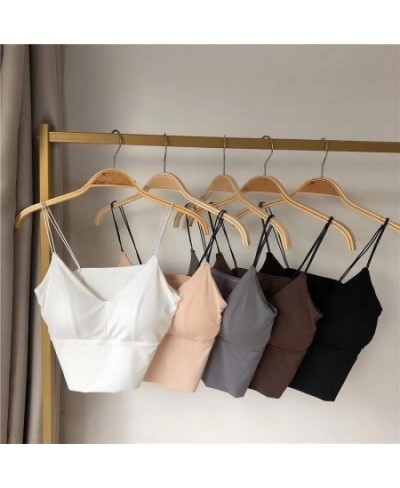 Summer Tops Comfort Tops Underwear Silk Vest Sexy Female White Girls Bras Tube Women Ice Breathable Sexy Black Camisole Crop ...