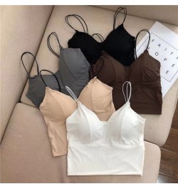 Summer Tops Comfort Tops Underwear Silk Vest Sexy Female White Girls Bras Tube Women Ice Breathable Sexy Black Camisole Crop ...