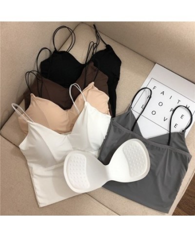 Summer Tops Comfort Tops Underwear Silk Vest Sexy Female White Girls Bras Tube Women Ice Breathable Sexy Black Camisole Crop ...