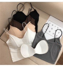 Summer Tops Comfort Tops Underwear Silk Vest Sexy Female White Girls Bras Tube Women Ice Breathable Sexy Black Camisole Crop ...