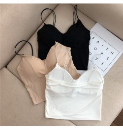 Summer Tops Comfort Tops Underwear Silk Vest Sexy Female White Girls Bras Tube Women Ice Breathable Sexy Black Camisole Crop ...