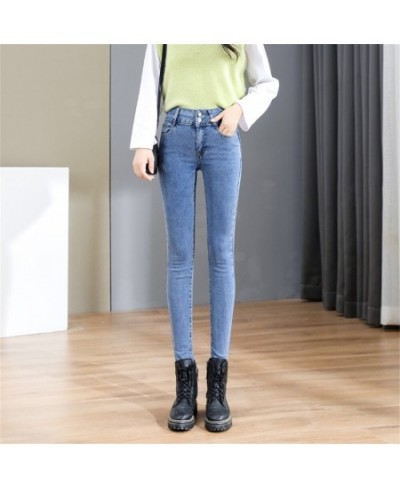 Jeans for Women mom Jeans blue gray black Woman High Elastic Stretch Jeans female washed denim skinny pencil pants male $47.9...