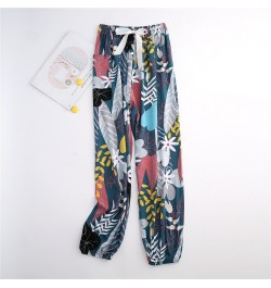 Spring Summer Printed Pajama Home Pants Women Thin Soft Pants Korean Style Loose Sweat Trousers Femme Plus Size Bottoms Pyjam...