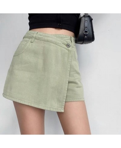 Mini Denim Skirts Women Slim Chic Vintage Summer Asymmetrical Hotsweet Streetwear Design Ulzzang Student Harajuku Y2k Faldas ...