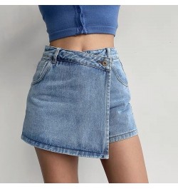 Mini Denim Skirts Women Slim Chic Vintage Summer Asymmetrical Hotsweet Streetwear Design Ulzzang Student Harajuku Y2k Faldas ...