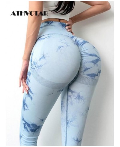 Women Sexy Bubble Butt Leggings High Waist Seamless Sport Fitness Push Up Gym Leggings Women Workout Leggings $30.36 - Bottoms