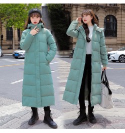 Long Parker Coat Jacket 2022 Women Autumn Winter Thick Warm Coats Woven Block Trend Hooded Comfortable Korean Coat Parkas $73...