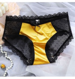 Women's Underwear Seamless Ice Silk Panties for Women Lace Women's Lingerie Female Underwear Lady Briefs Shiny Tanga Underpan...