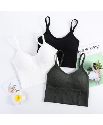 Chest wrap bra inner strap no steel ring sports bottom underwear vest ladies $18.77 - Underwear