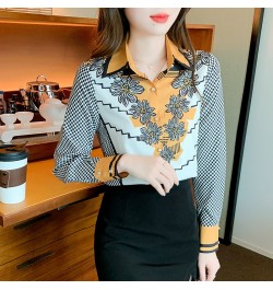 2022 Spring Summer Women's silk Blouses New chic printing ladies shirts Long Sleeve Shirts Tops Blusas Mujer $31.31 - Women Tops