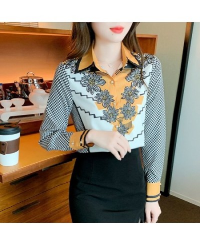 2022 Spring Summer Women's silk Blouses New chic printing ladies shirts Long Sleeve Shirts Tops Blusas Mujer $31.31 - Women Tops